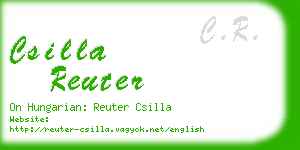 csilla reuter business card